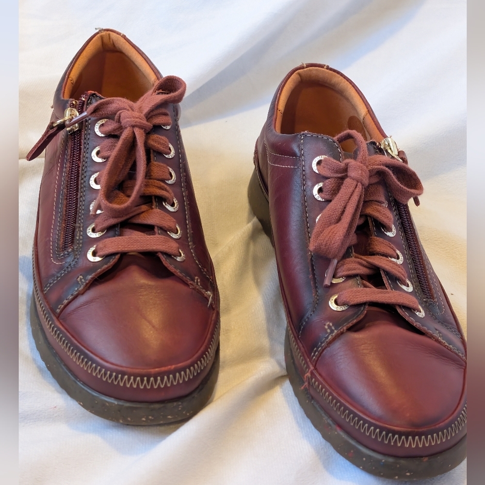 Pikolinos Mallorca Sneaker Size 40 Maroon/Burgundy - Picture 10 of 15